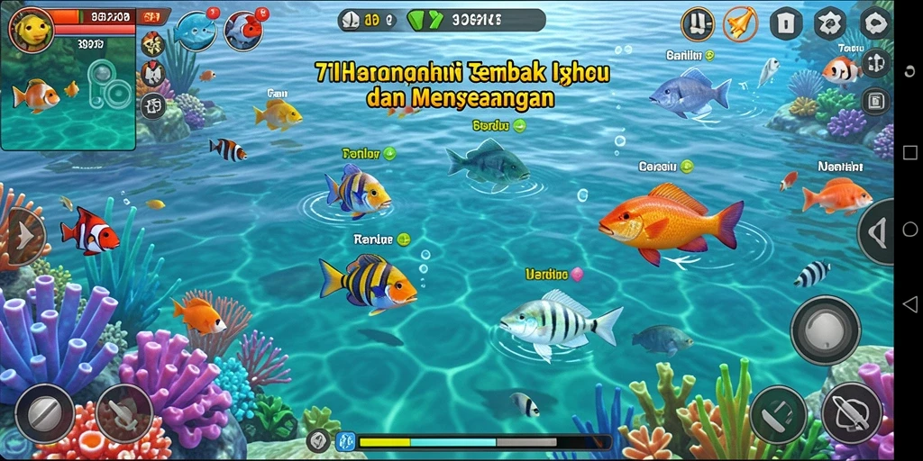 Gameplay seru Tembak Ikan yang penuh aksi.