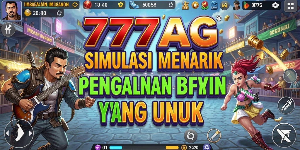 Tampilan gameplay simulasi yang realistis dari 777AG.