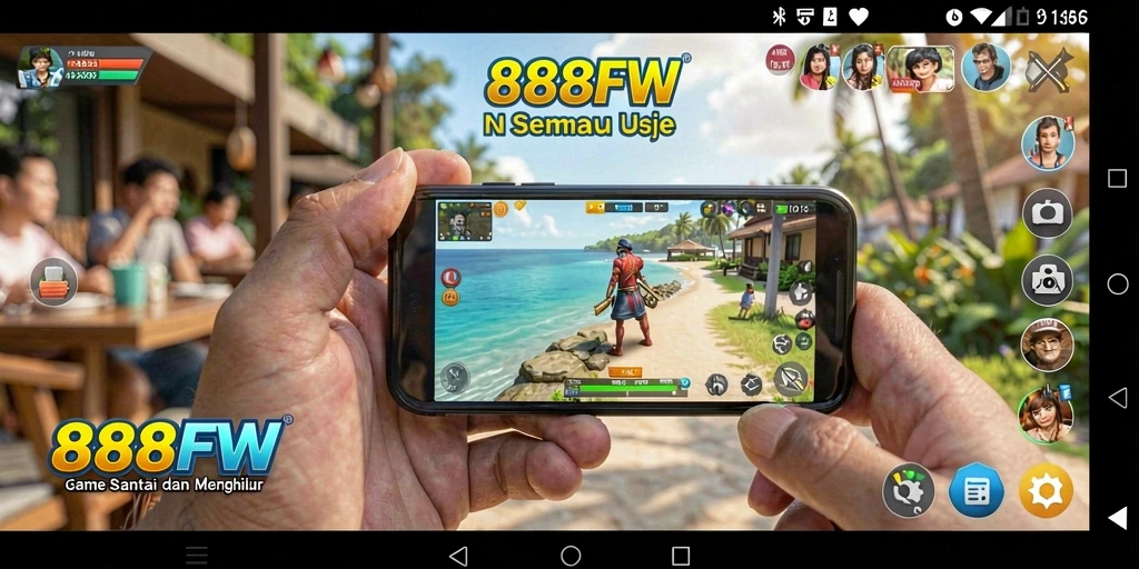 Tampilan gameplay 888FW dengan grafis cerah dan tantangan menarik.