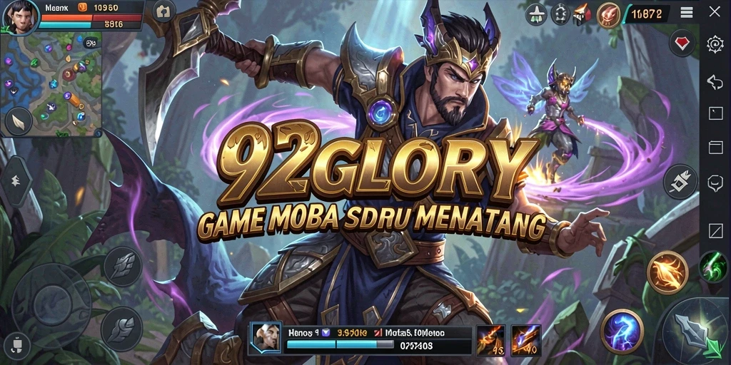 Tampilan gameplay seru dalam 92GLORY dengan tim yang strategis.