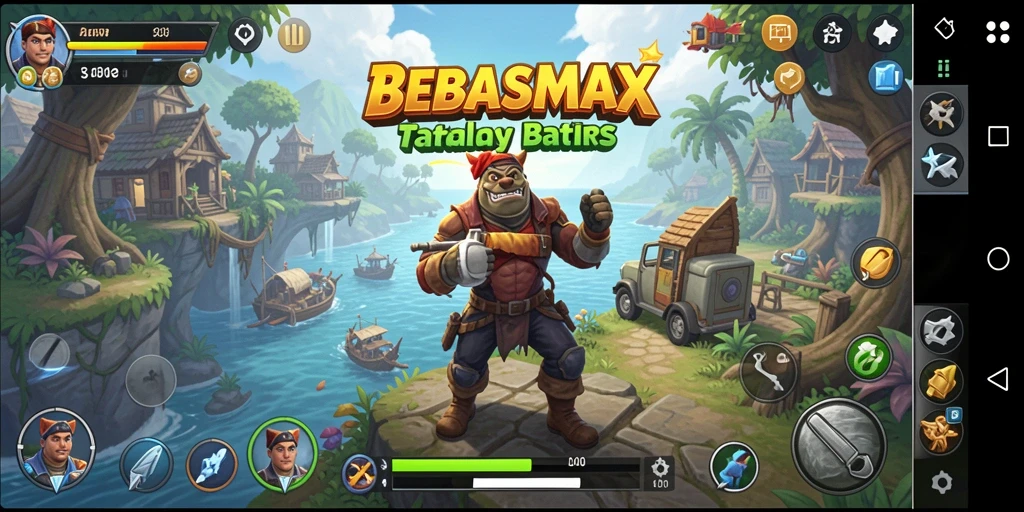 Gameplay seru dan eksploratif dalam BEBASMAX.