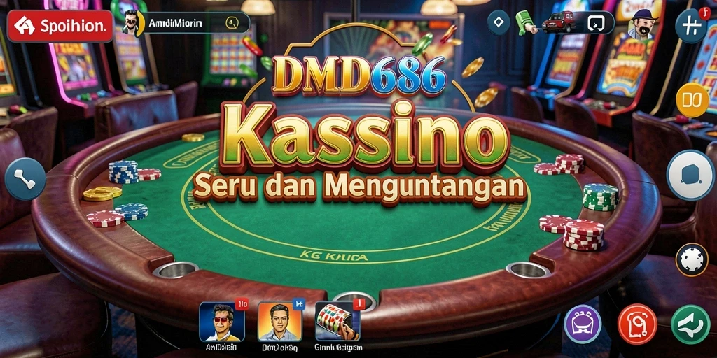 Tangkapan layar DMD686 menampilkan gameplay Kasino yang seru dan mengasyikkan.
