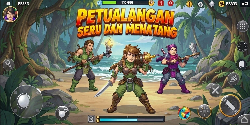 Tampilan gameplay FB333 yang penuh aksi dan petualangan.