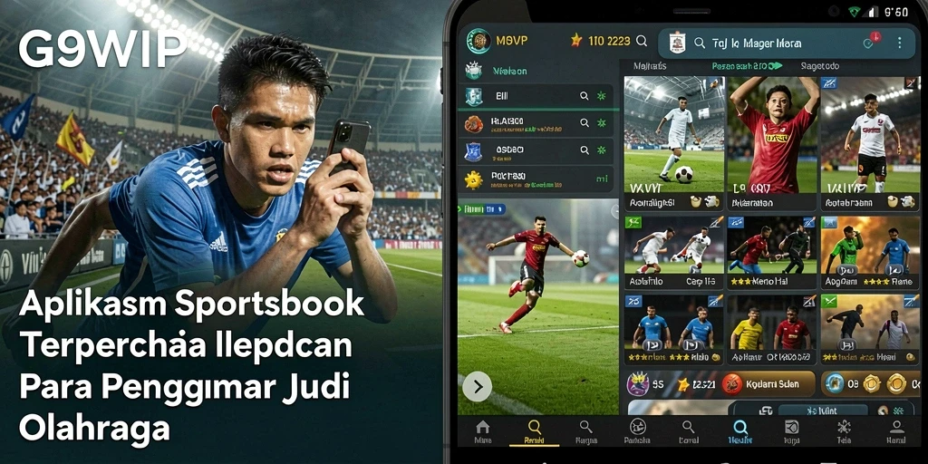 Screenshot utama G9VIP dengan tampilan taruhan olahraga yang menarik.