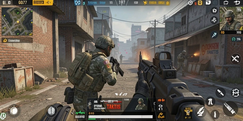 Tangkapan layar dari gameplay mendebarkan dalam GOD77.