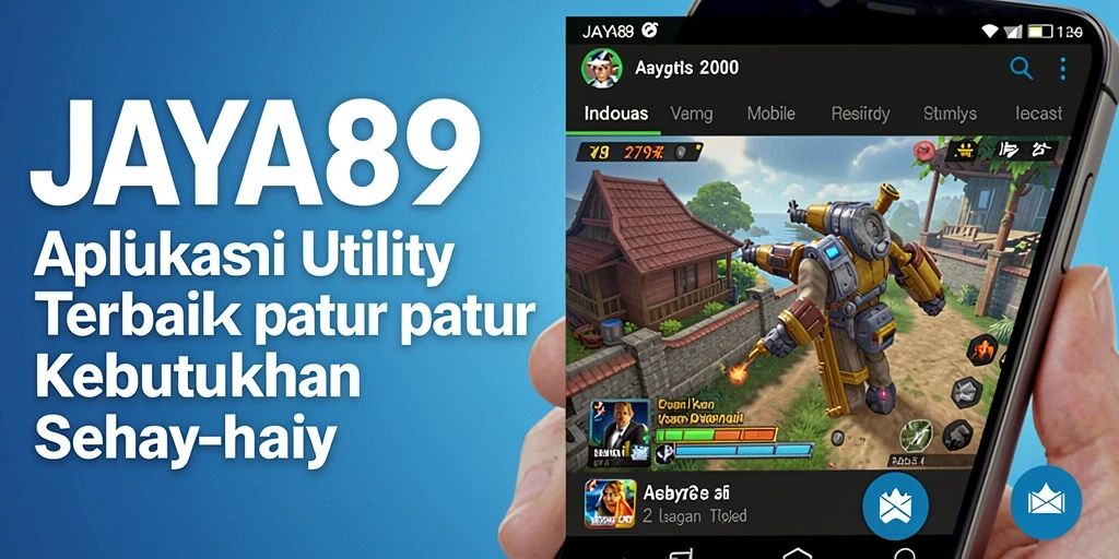 Screenshot JAYA89 menampilkan antarmuka aplikasi Utility yang intuitif dan mudah digunakan.
