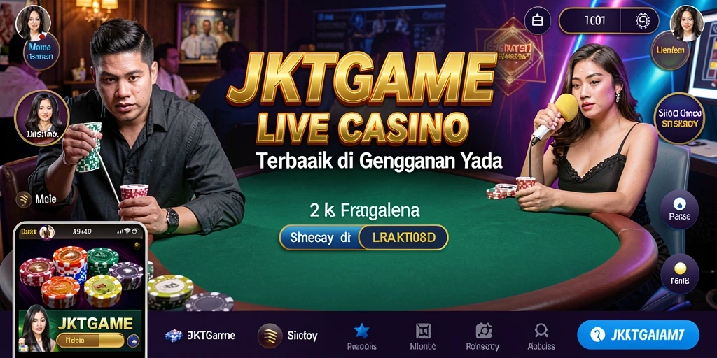 Screenshot JKTGAME menampilkan dealer langsung dan suasana permainan yang mendebarkan.