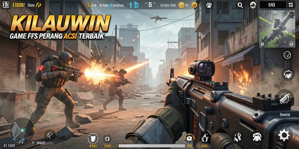 Screenshot gameplay KILAUWIN menunjukkan pertempuran seru dalam visual yang memukau.