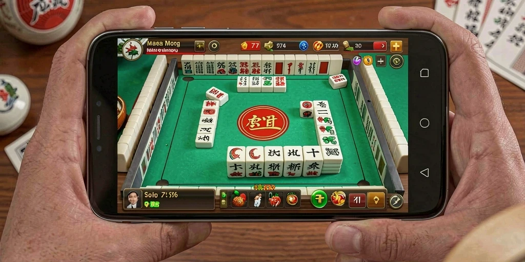 Screenshot gameplay L777 yang menampilkan tantangan Mahjong.
