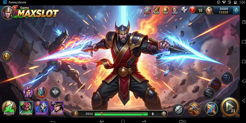 Tampilan apik saat pertarungan dalam MAXSLOT.
