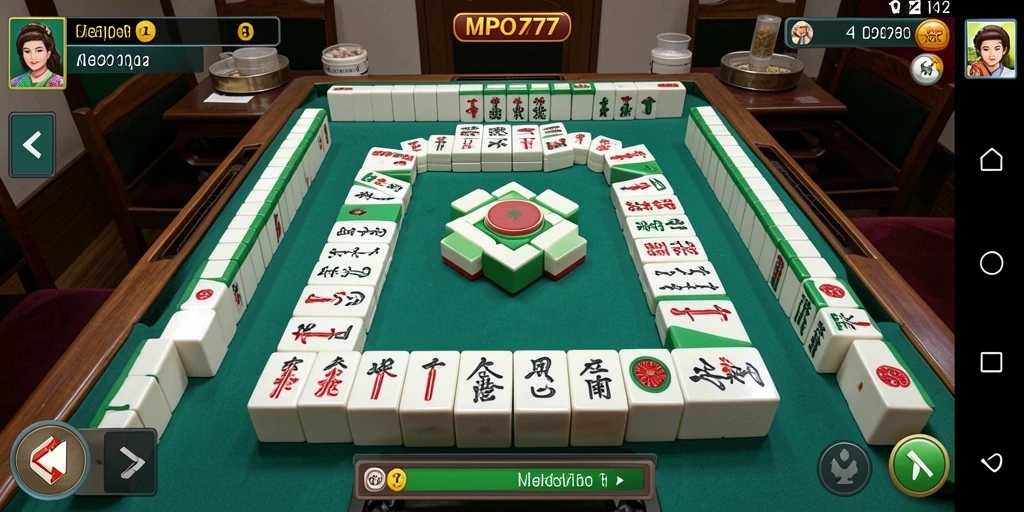 Tampilan gameplay Mahjong yang menarik di MPO777.
