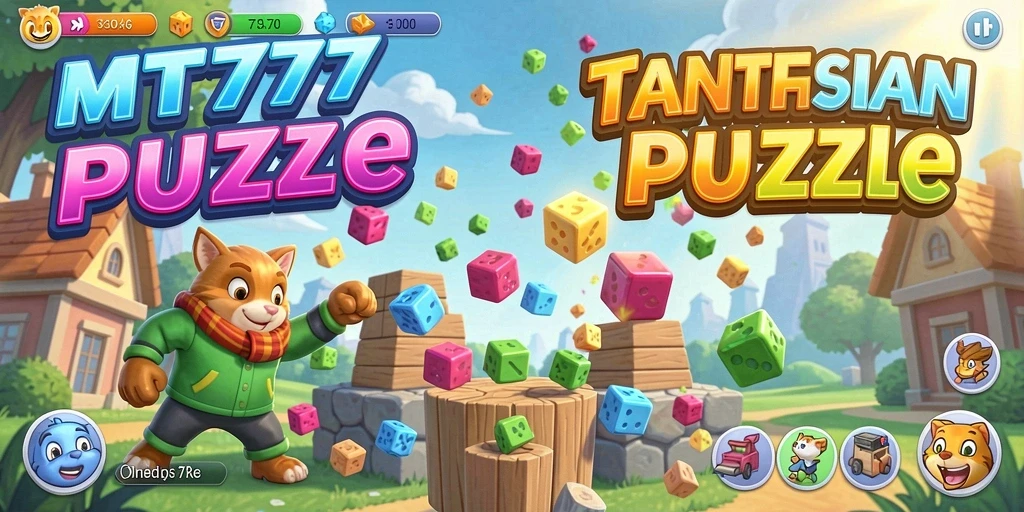 Tampilan gameplay MT777 dengan berbagai teka-teki yang menantang.