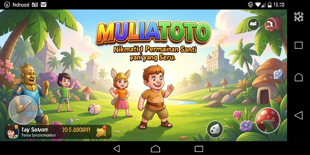 Tampilan gameplay yang menarik dari MULIATOTO dengan banyak tantangan.