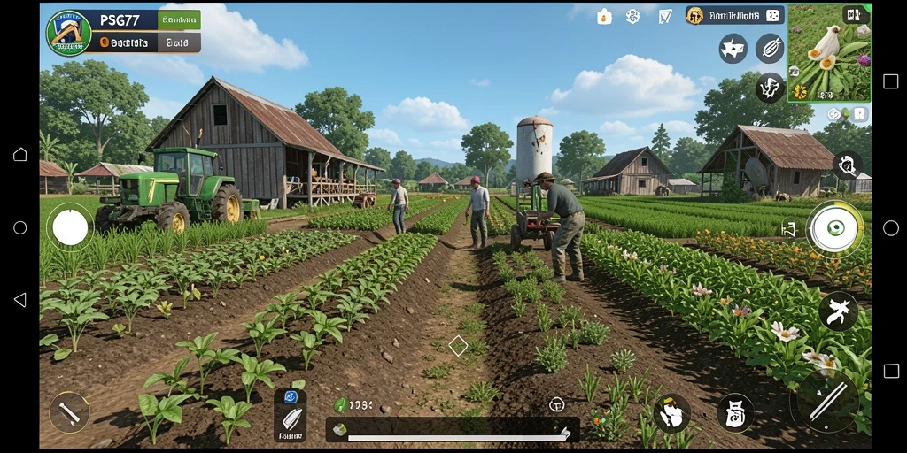 Gameplay menarik dengan berbagai aktivitas bertani di PSG77.