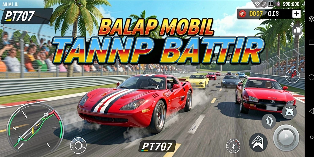 Gameplay balap mobil yang mendebarkan dan realistis.