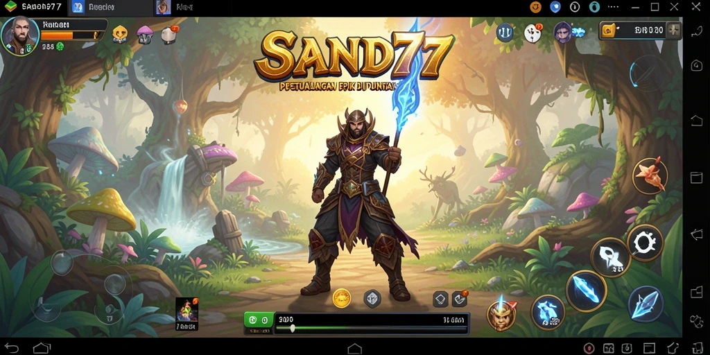 Gameplay SAND77 menampilkan petualangan RPG yang memukau dengan grafik yang menawan.