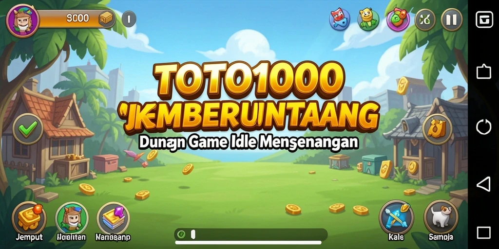 Screenshot TOTO1000 menampilkan gameplay Idle yang seru dan menarik.