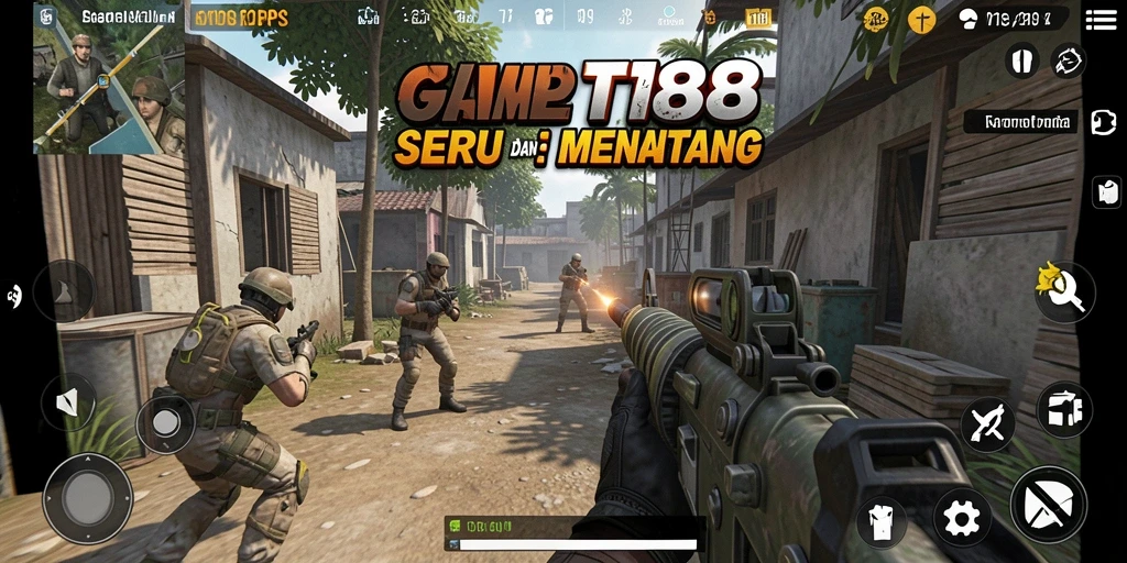Screenshot VIP188 menampilkan pertempuran seru dari sudut pandang TPS.