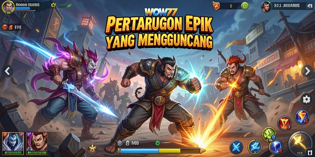 Gameplay mengesankan WOW77 dengan pertarungan cepat dan seru.